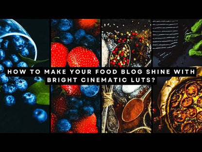 Cinematic Bright Food LUTs For Food Blogger