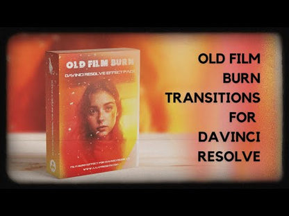 Vintage Old 35mm Film Burn Transition Pack For DaVinci Resolve