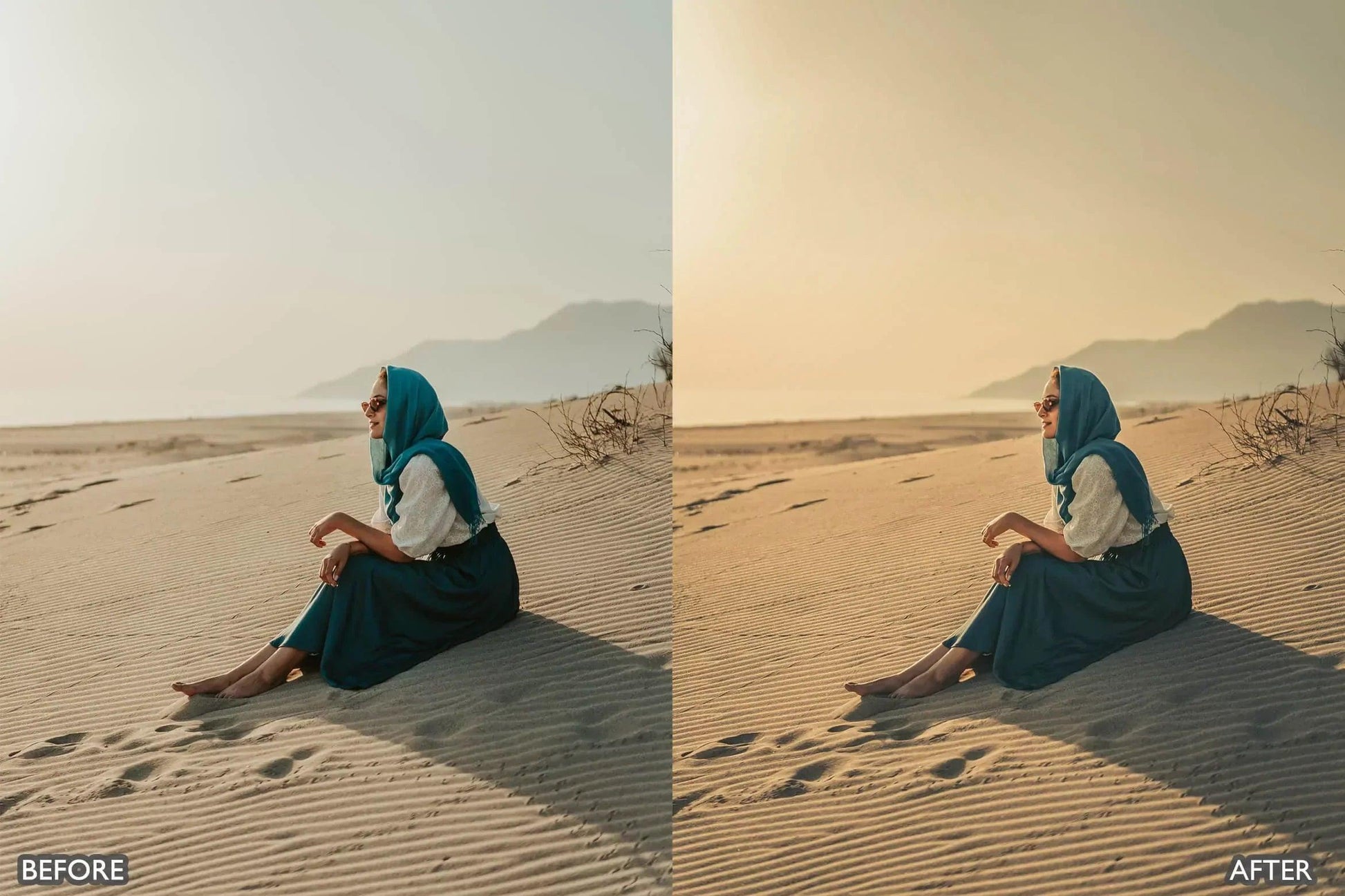 Sahara Desert Lightroom presets - adobe lightroom presets, Blogger presets, Cinematic Presets, cream presets, instagram presets, lightroom presets, Portrait presets, presets before and after, professional lightroom presets, summer presets - aaapresets.com