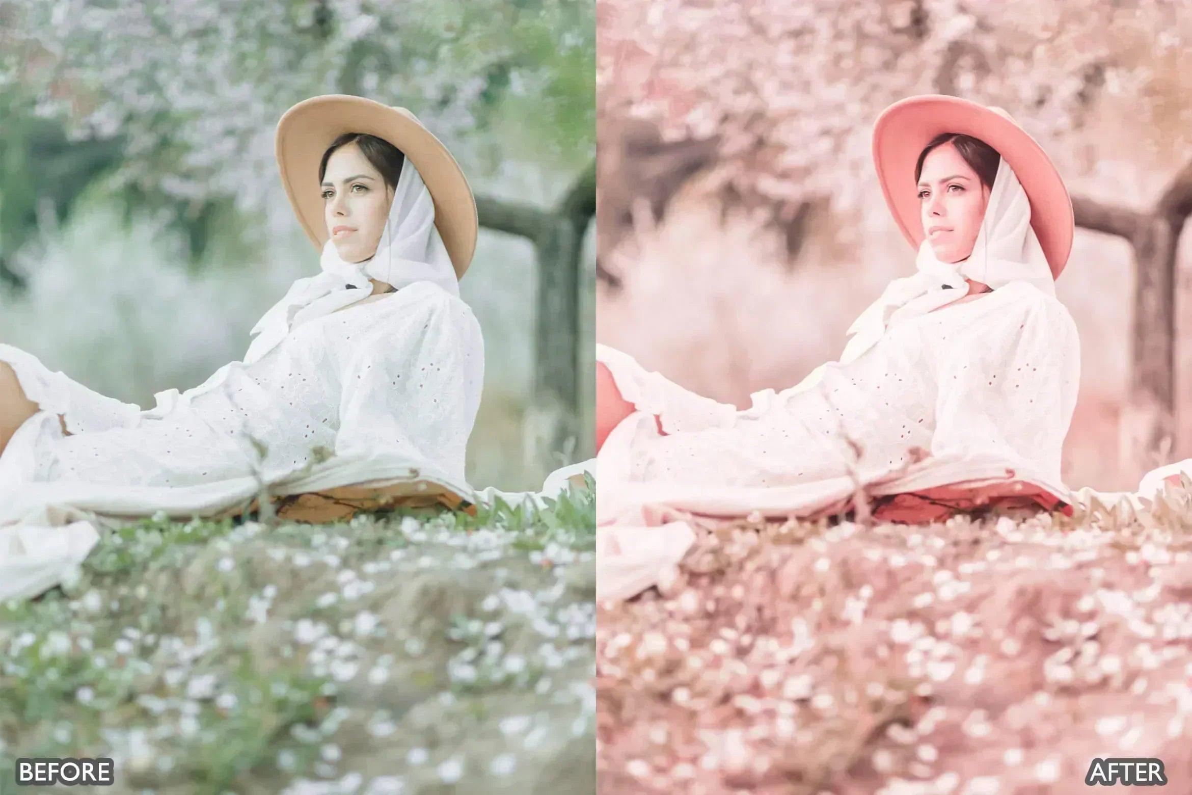 Sakura Rose Gold Lightroom Presets - adobe lightroom presets, Blogger presets, Cinematic Presets, instagram presets, lightroom presets, Minimalist presets, Portrait presets, presets before and after, professional lightroom presets - aaapresets.com