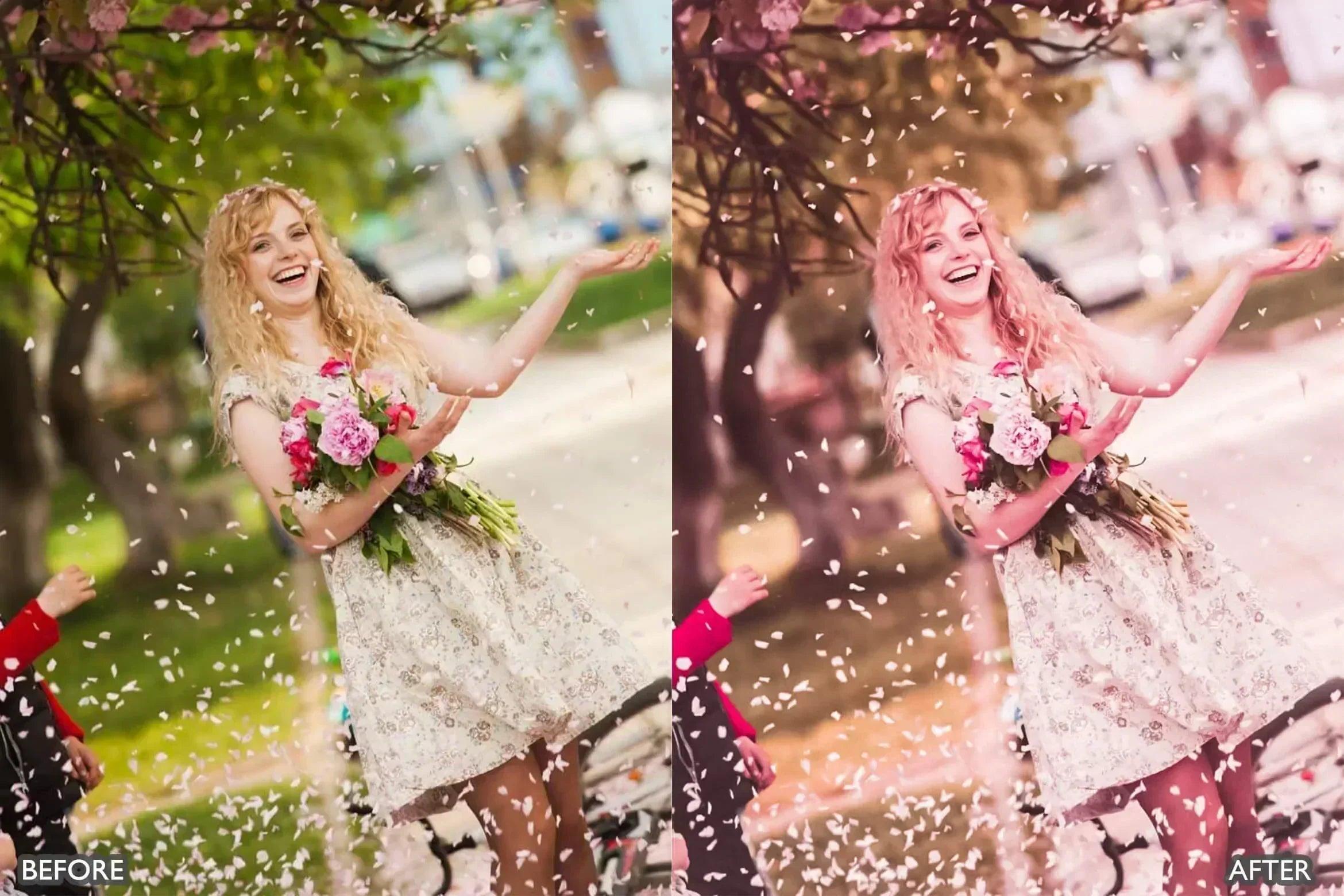 Sakura Rose Gold Lightroom Presets - adobe lightroom presets, Blogger presets, Cinematic Presets, instagram presets, lightroom presets, Minimalist presets, Portrait presets, presets before and after, professional lightroom presets - aaapresets.com