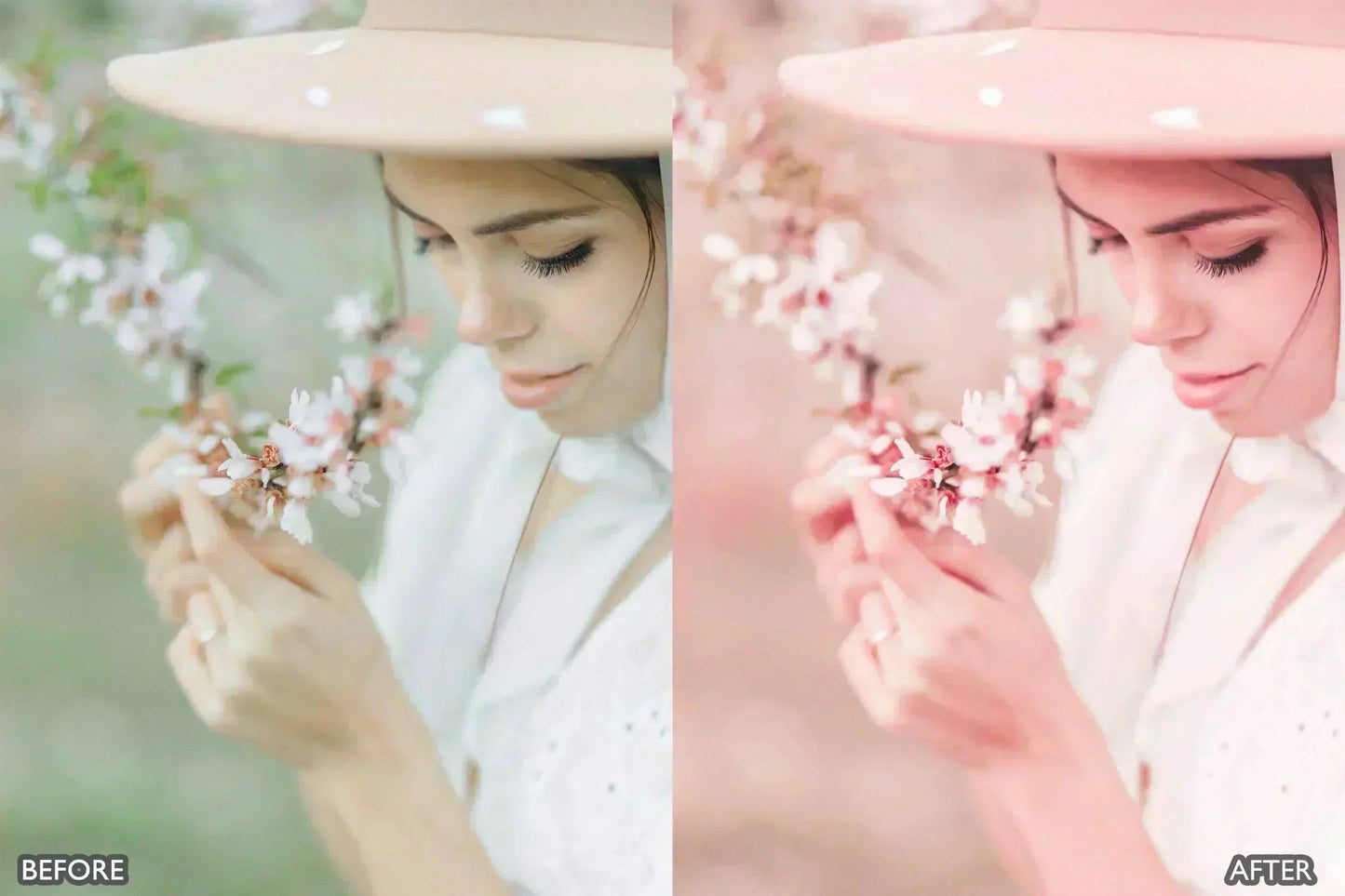 Sakura Rose Gold Lightroom Presets - adobe lightroom presets, Blogger presets, Cinematic Presets, instagram presets, lightroom presets, Minimalist presets, Portrait presets, presets before and after, professional lightroom presets - aaapresets.com