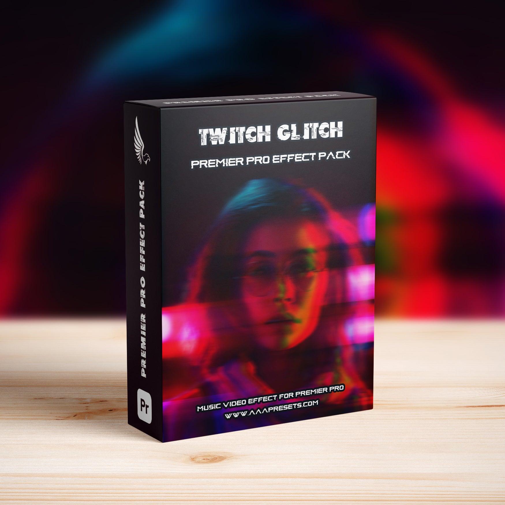 Twitch Glitch Wipe Transitions for Premiere Pro - Premiere Pro Transitions - by AAA Presets