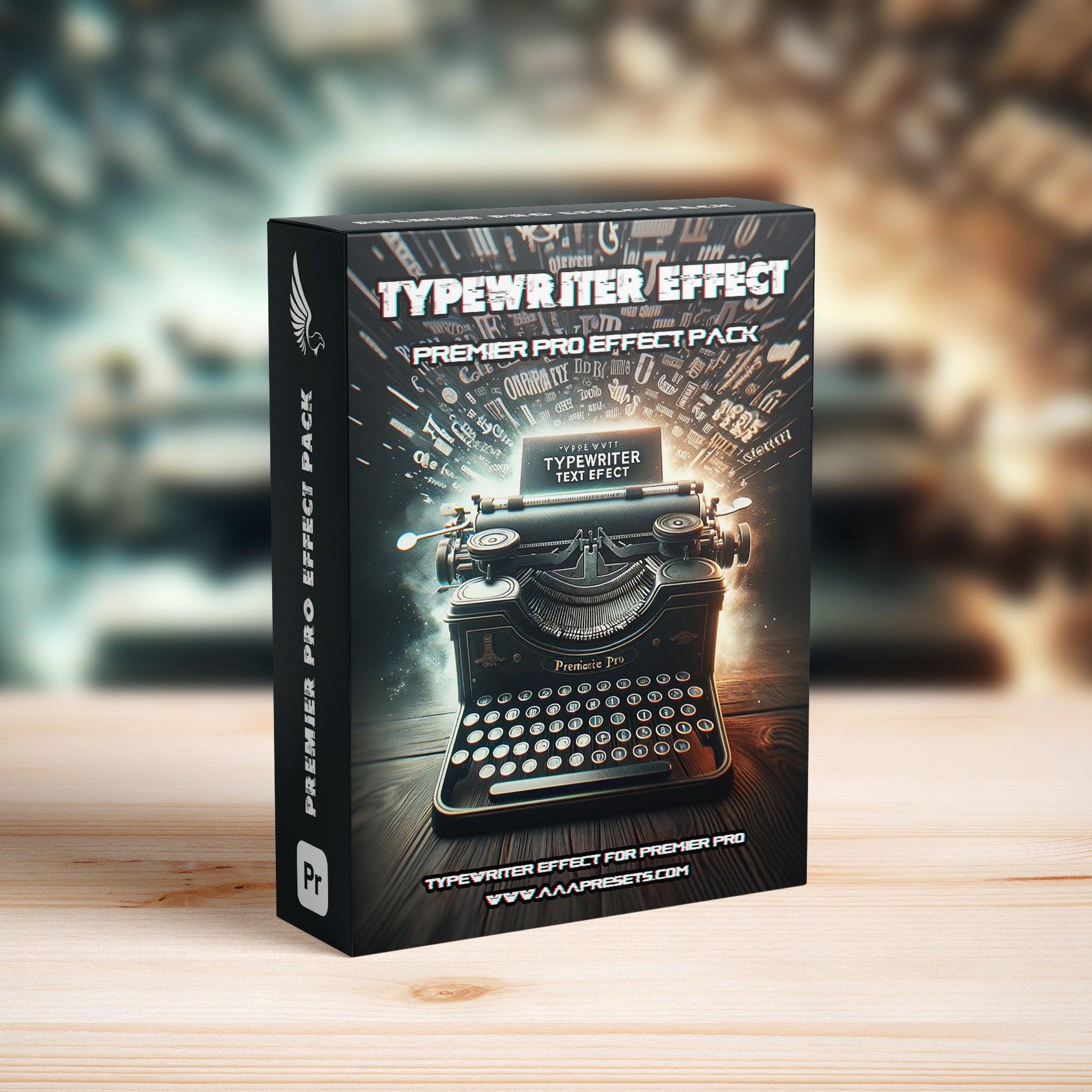 Typewriter Text Effect for Premiere Pro - Add Classic Charm to Your Videos - Premiere Pro Transitions - by AAA Presets