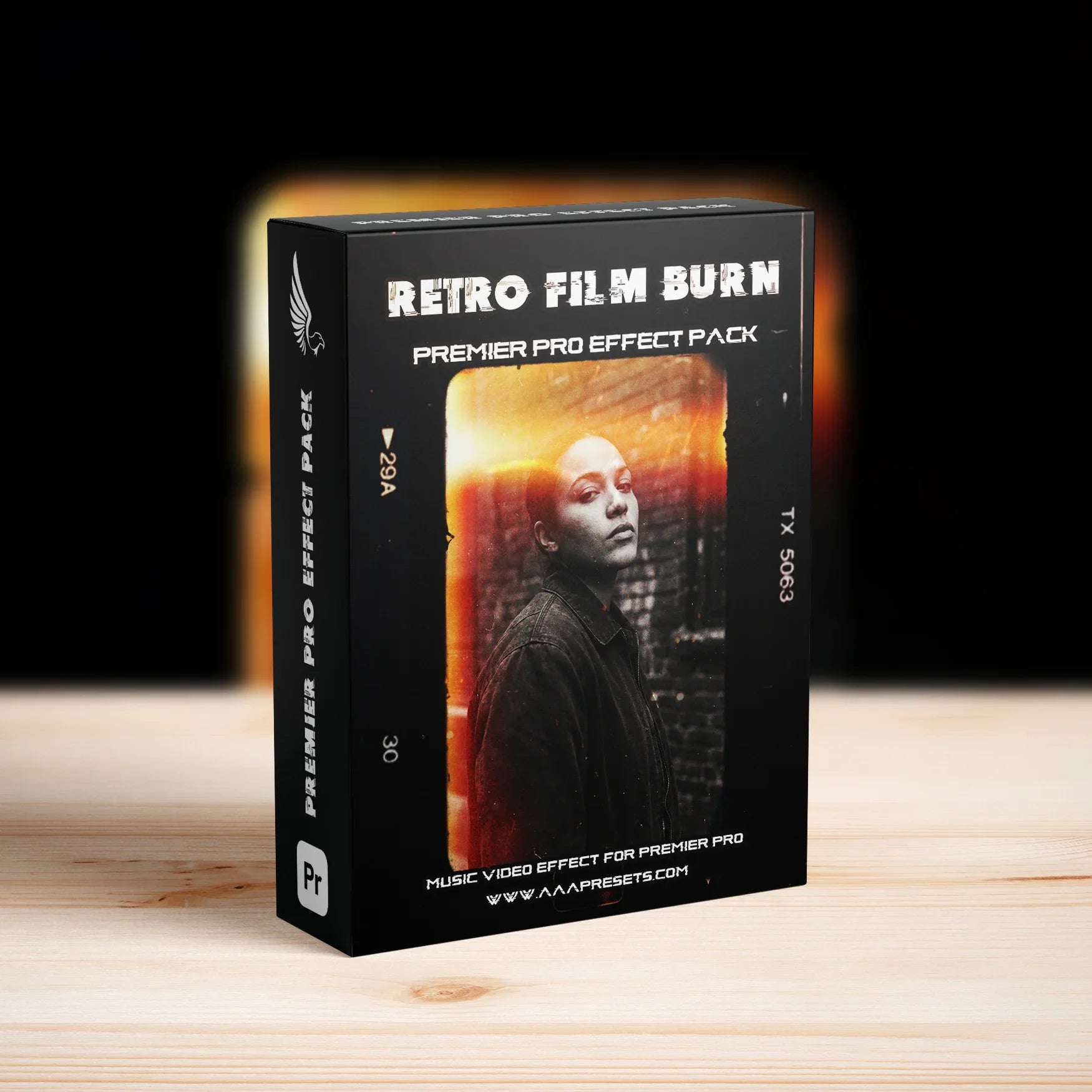 Vintage Retro Frame Film Burn Transitions for Premiere Pro - Premiere Pro Transitions - by AAA Presets