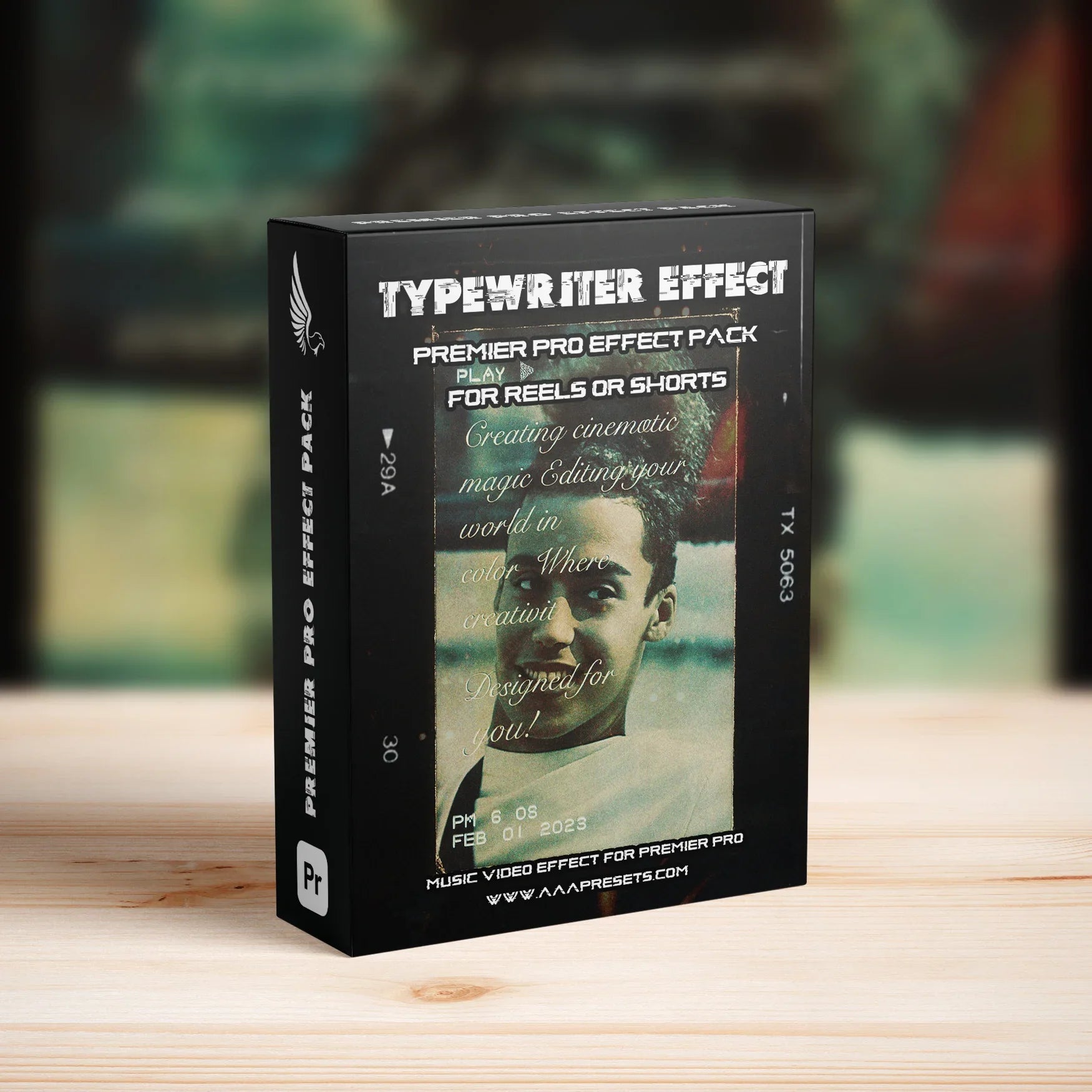 Vintage Typewriter 8mm Effect for Reels, Shorts & TikTok in Premiere Pro - Premiere Pro Transitions for vertical - by AAA Presets