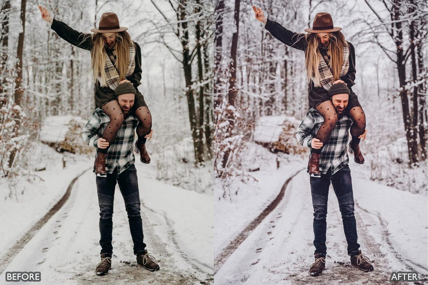 Winter joy Lightroom Presets - adobe lightroom presets, Blogger presets, Cinematic Presets, instagram presets, lightroom presets, Portrait presets, presets before and after, professional lightroom presets, winter presets - aaapresets.com