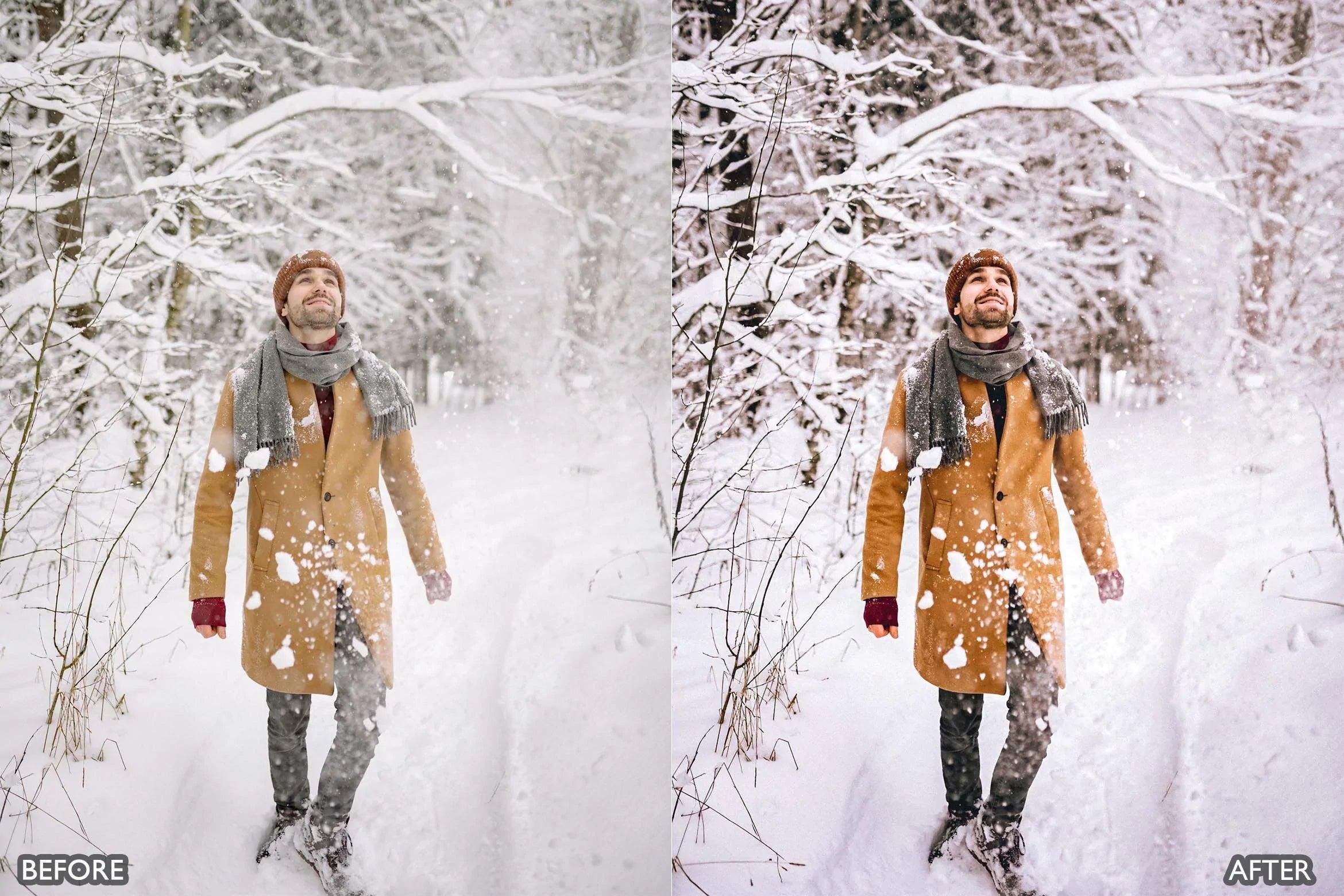 Winter Snow Lightroom Presets - adobe lightroom presets, Blogger presets, Cinematic Presets, instagram presets, lightroom presets, Portrait presets, presets before and after, professional lightroom presets, winter presets - aaapresets.com