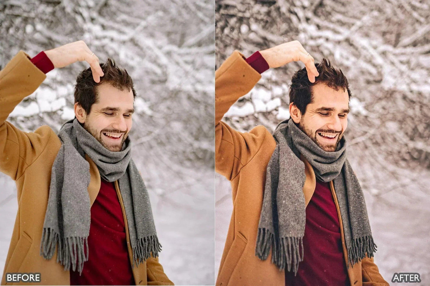 Winter Snow Lightroom Presets - adobe lightroom presets, Blogger presets, Cinematic Presets, instagram presets, lightroom presets, Portrait presets, presets before and after, professional lightroom presets, winter presets - aaapresets.com