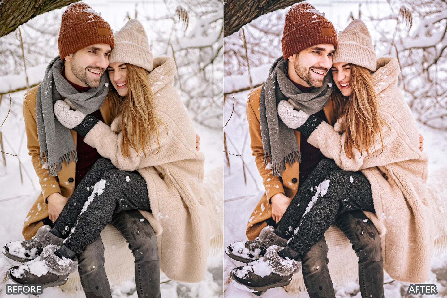 Winter Snow Lightroom Presets - adobe lightroom presets, Blogger presets, Cinematic Presets, instagram presets, lightroom presets, Portrait presets, presets before and after, professional lightroom presets, winter presets - aaapresets.com