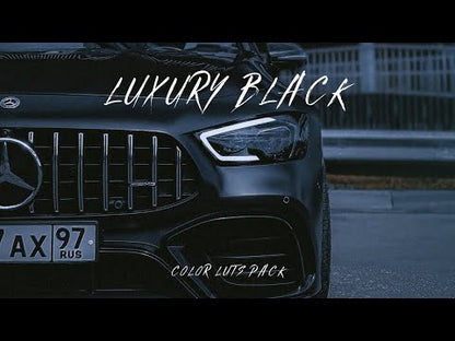 Cinematic Luxury Black Cinematic Video LUTs Pack